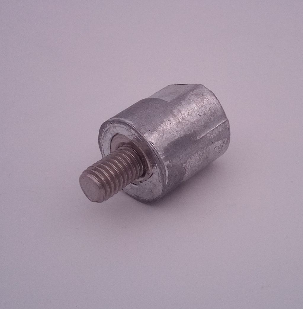 SHORT YANMAR CM9-7 ZINC PENCIL ANODE M8 THREAD