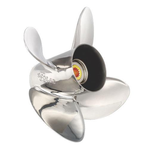 Solas HR Titan - 4 Blade Stainless Steel Propeller - 13" Diameter x 17" Pitch - RH Rotation