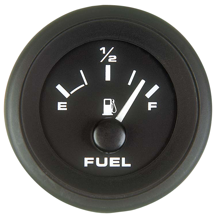 Fuel Gauge, Black Premier Pro 2"