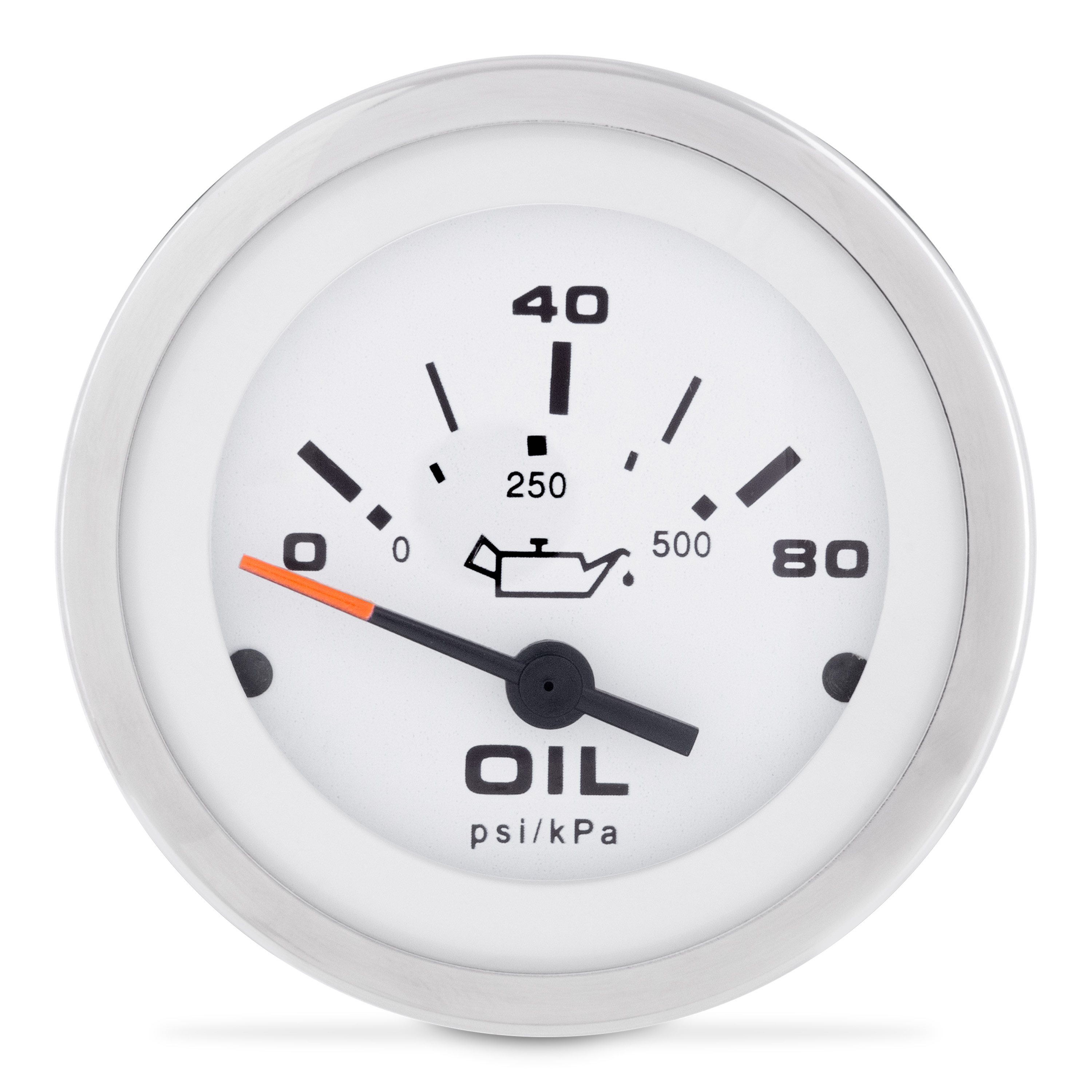 Oil Pressure Gauge, Lido 2" 0-80 PSI