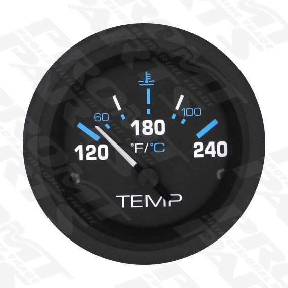 Water Temperature Gauge for Inboard and Outboard motors, Eclipse 2"